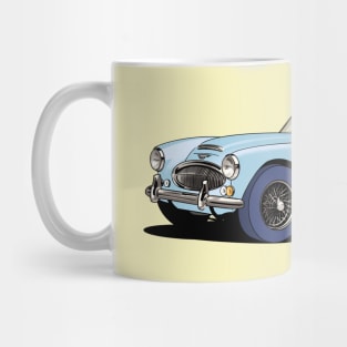 Austin-Healey 3000 in blue and cream Mug